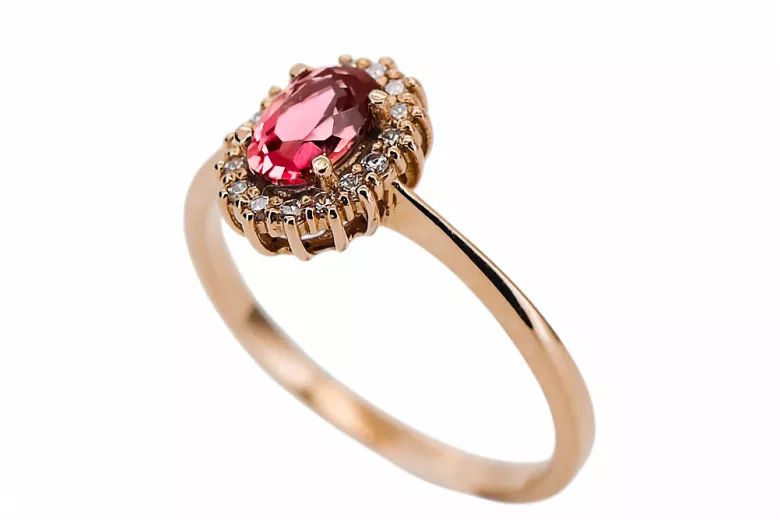 Ruby Original Vintage 14K Rose Gold Ring Vintage crc009r